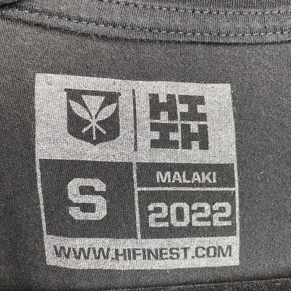 Hawaii’s Finest Womenʻs Malaki 2022 Graphic Tee Black - Small - Picture 3 of 3